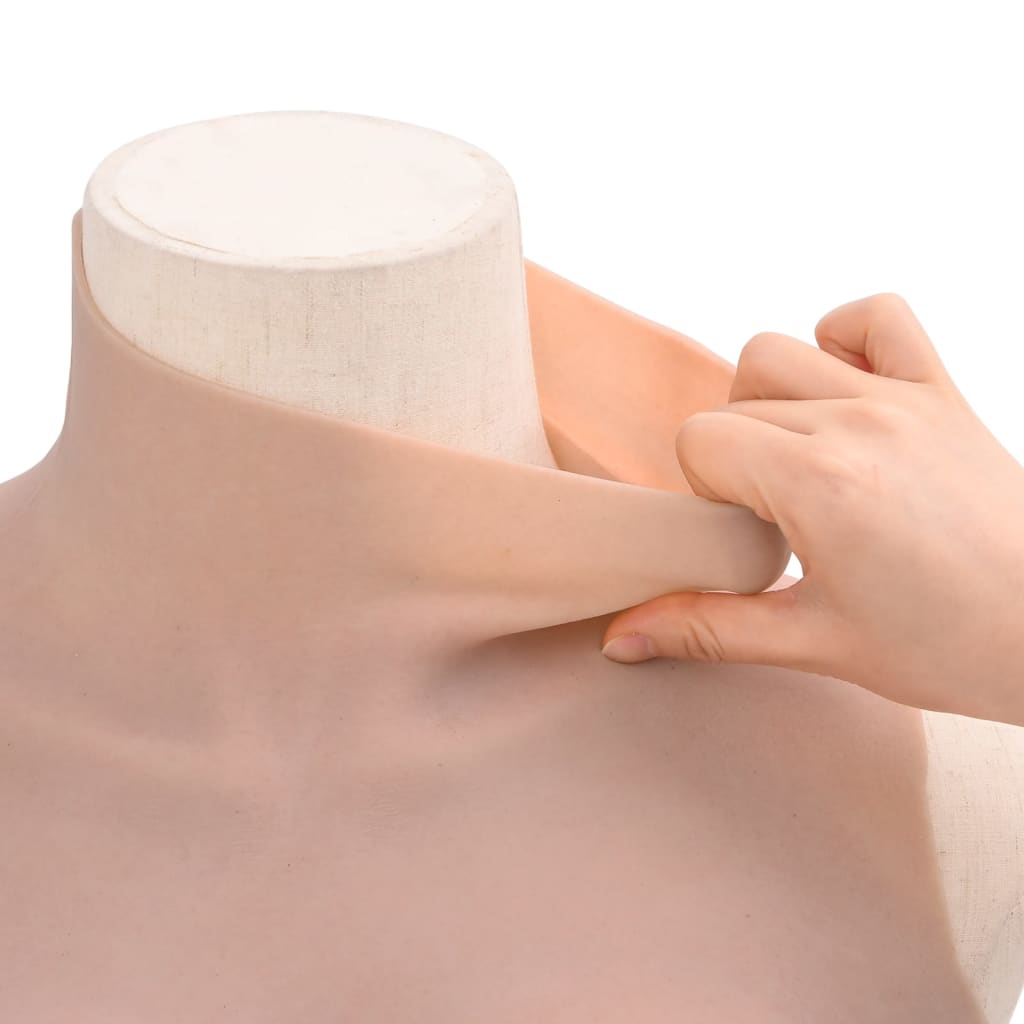 vidaXL Plastron en silicone naturel coupe C