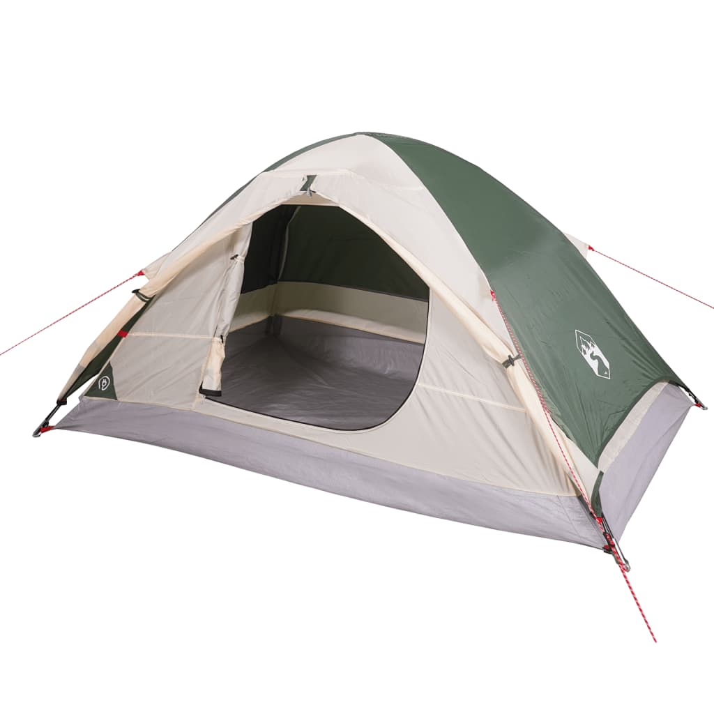 vidaXL Tente de camping à dôme 2 personne vert imperméable