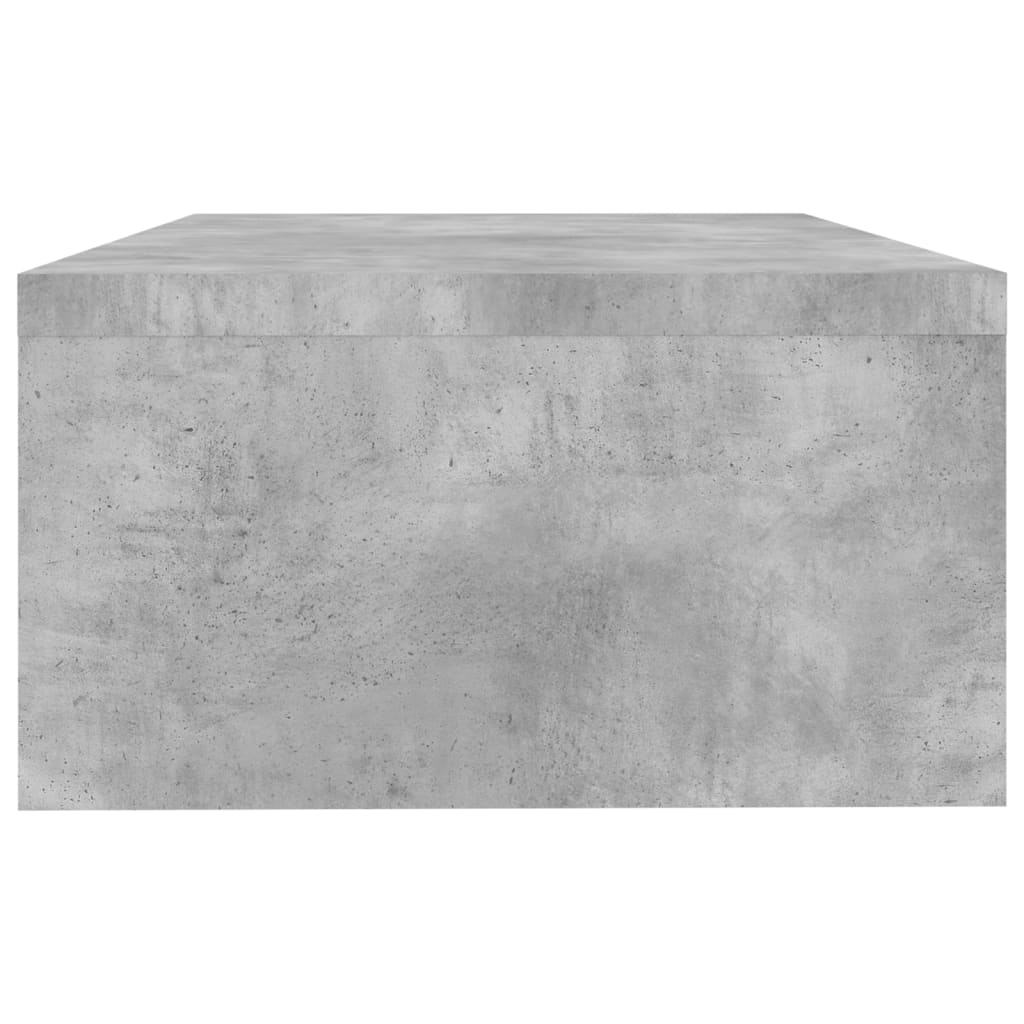 vidaXL Support de moniteur Gris cement 42 x 24 x 13 cm Aggloméré