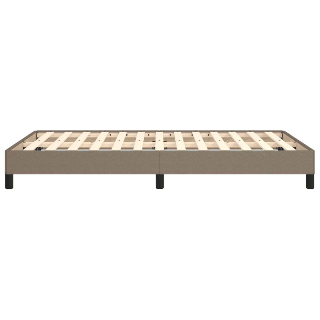 vidaXL Cadre de lit sans matelas taupe 120x200 cm tissu