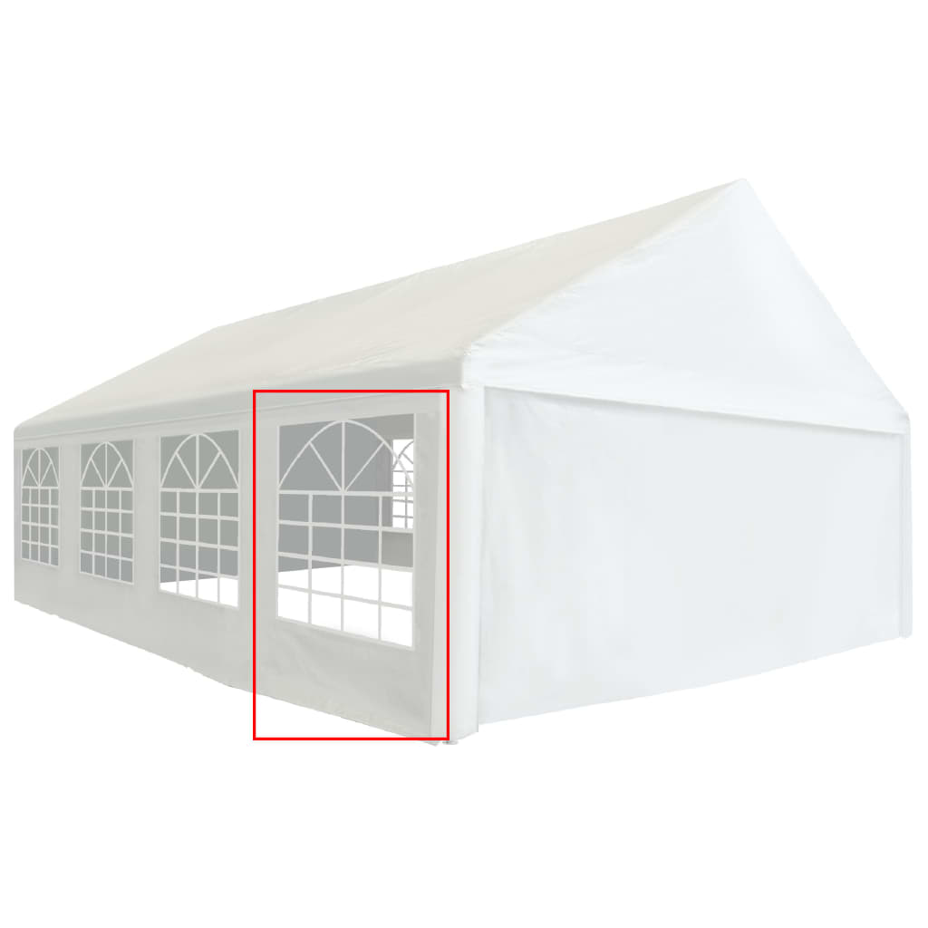 vidaXL Panneau latéral de tente de réception PVC 2x2 m Blanc 550 g/m²