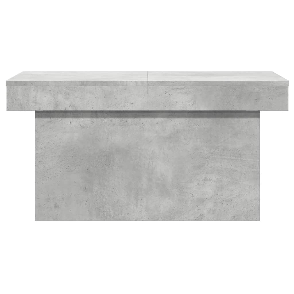 vidaXL Table basse gris béton 80x55x40 cm bois d'ingénierie