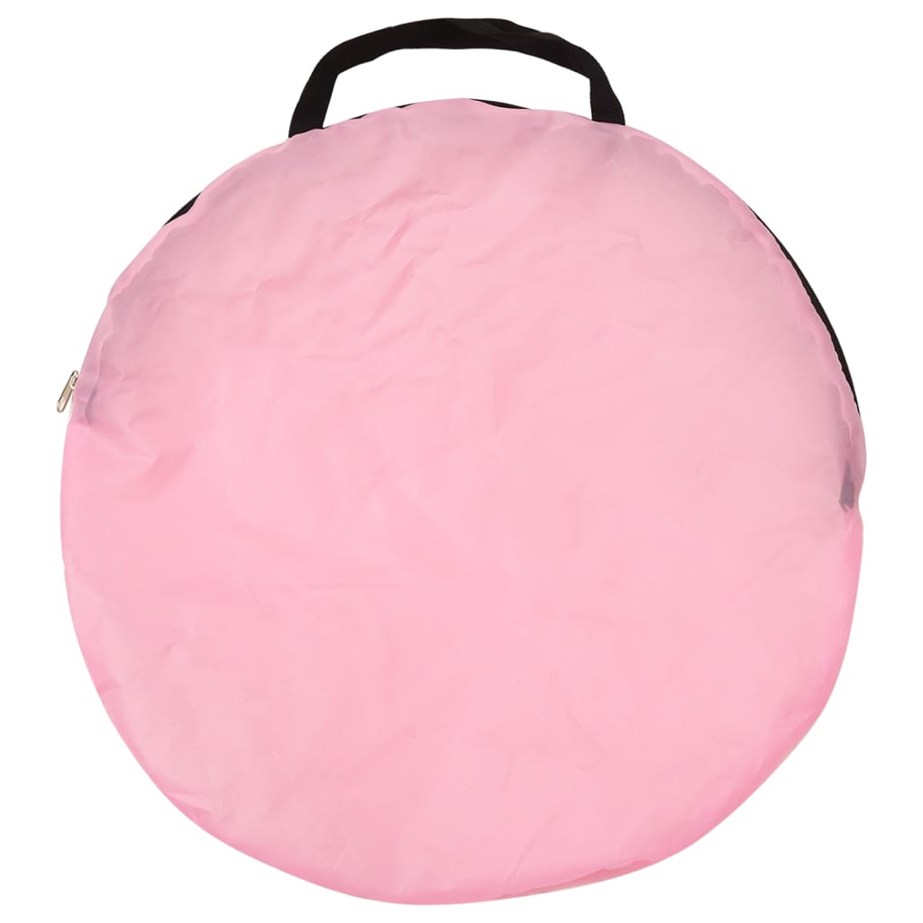 vidaXL Tente de jeu pour enfants avec 250 balles Rose 100x100x127 cm