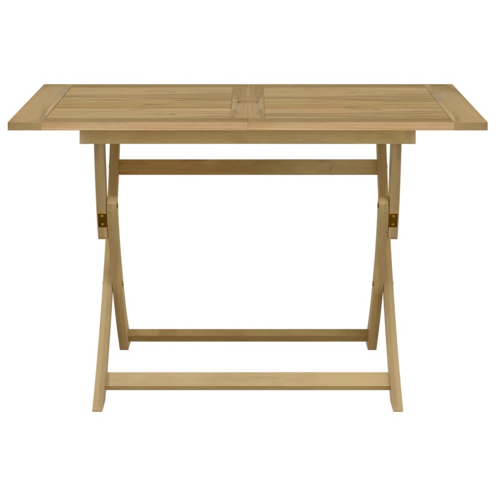 vidaXL Table pliable de jardin 120x70x75 cm bois d'acacia solide