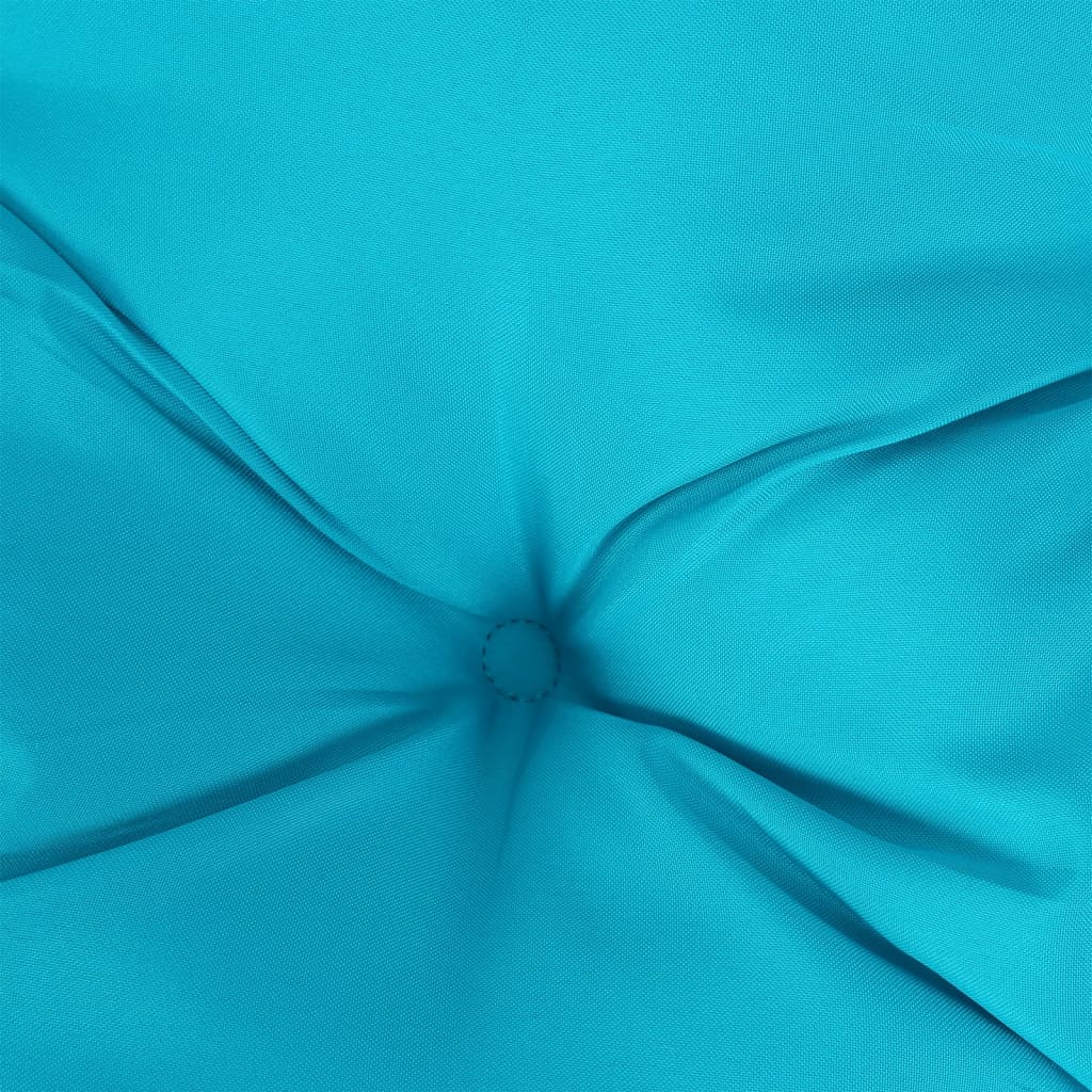 vidaXL Coussin de palette turquoise 70x70x12 cm tissu