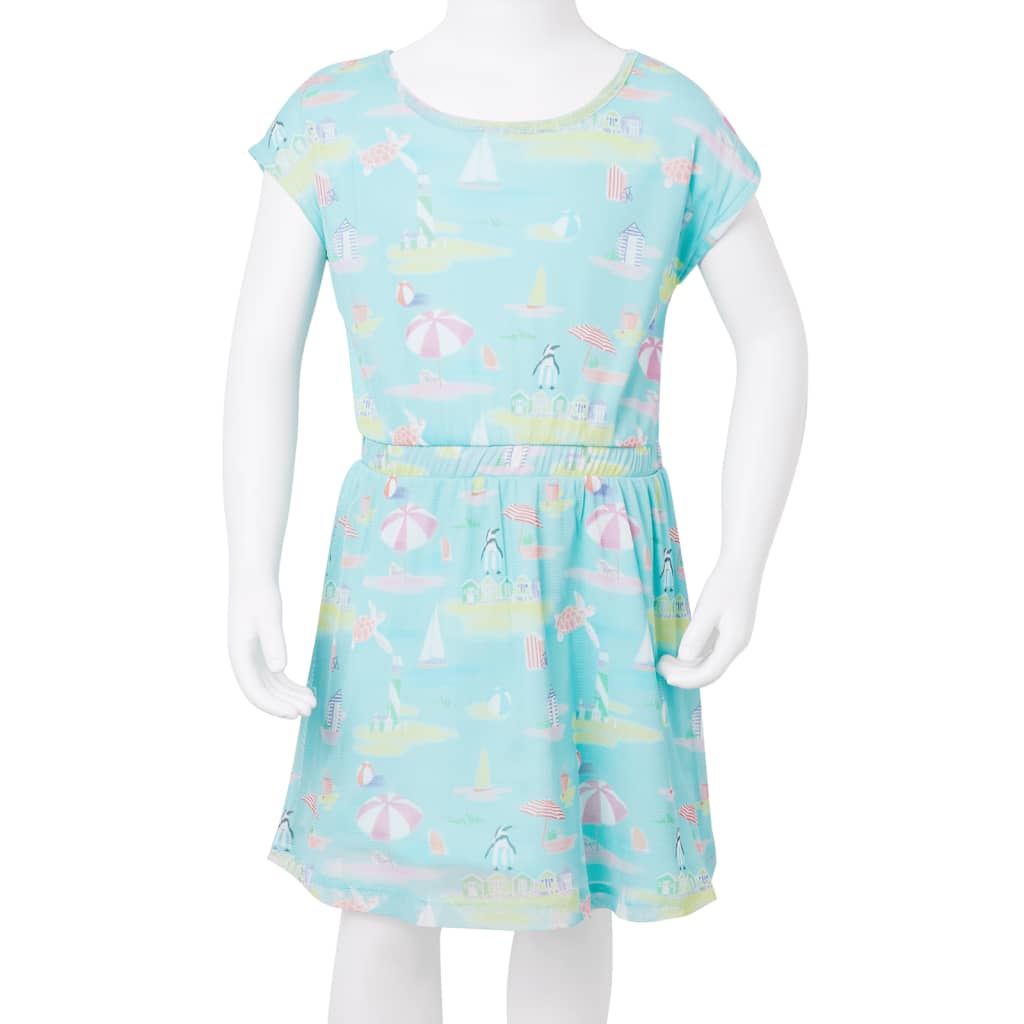 Robe pour enfants aqua clair 128