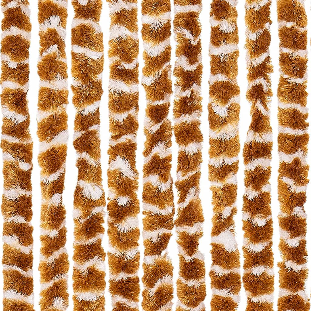 vidaXL Moustiquaire Ocre et blanc 56x185 cm Chenille