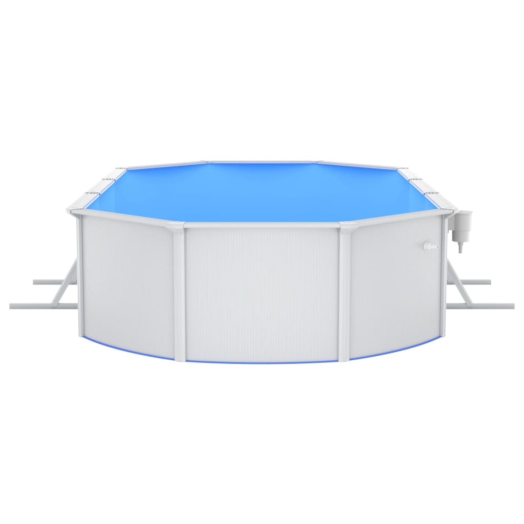 vidaXL Piscine avec échelle de sécurité 610x360x120 cm