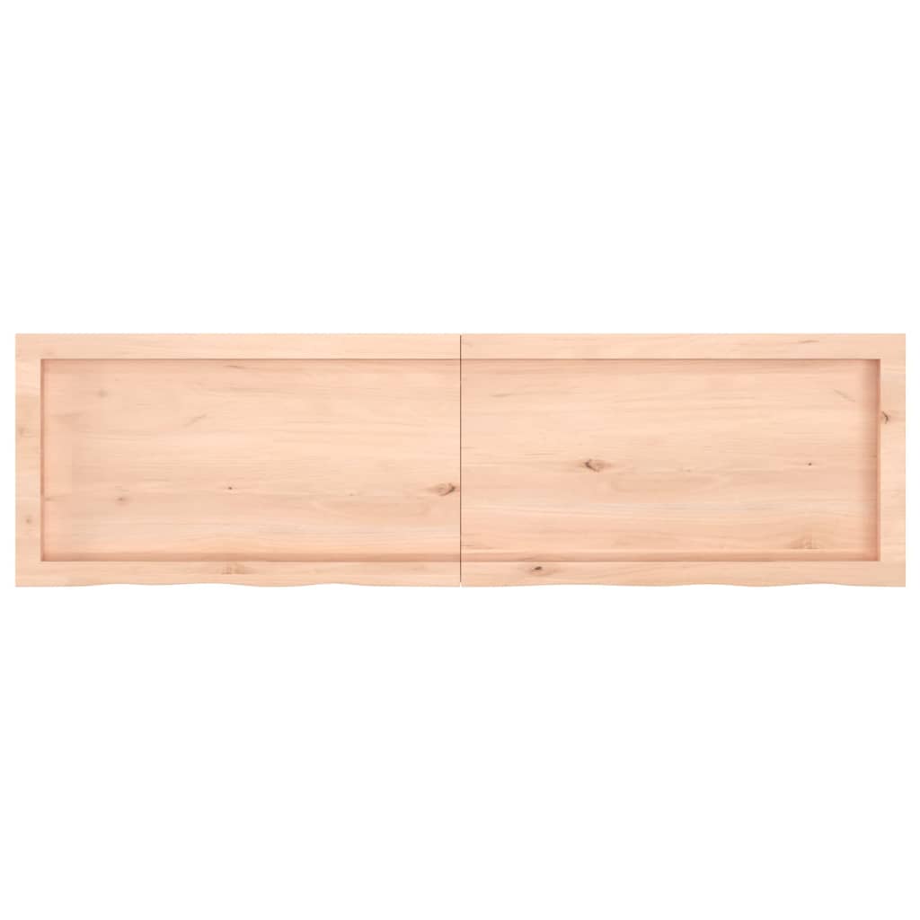 vidaXL Dessus de table 140x40x(2-6) cm bois de chêne massif non traité