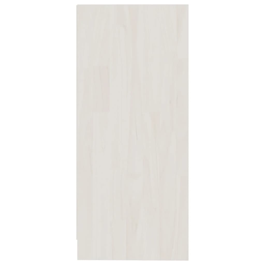 vidaXL Armoire d'appoint Blanc 35,5x33,5x76 cm Bois de pin massif