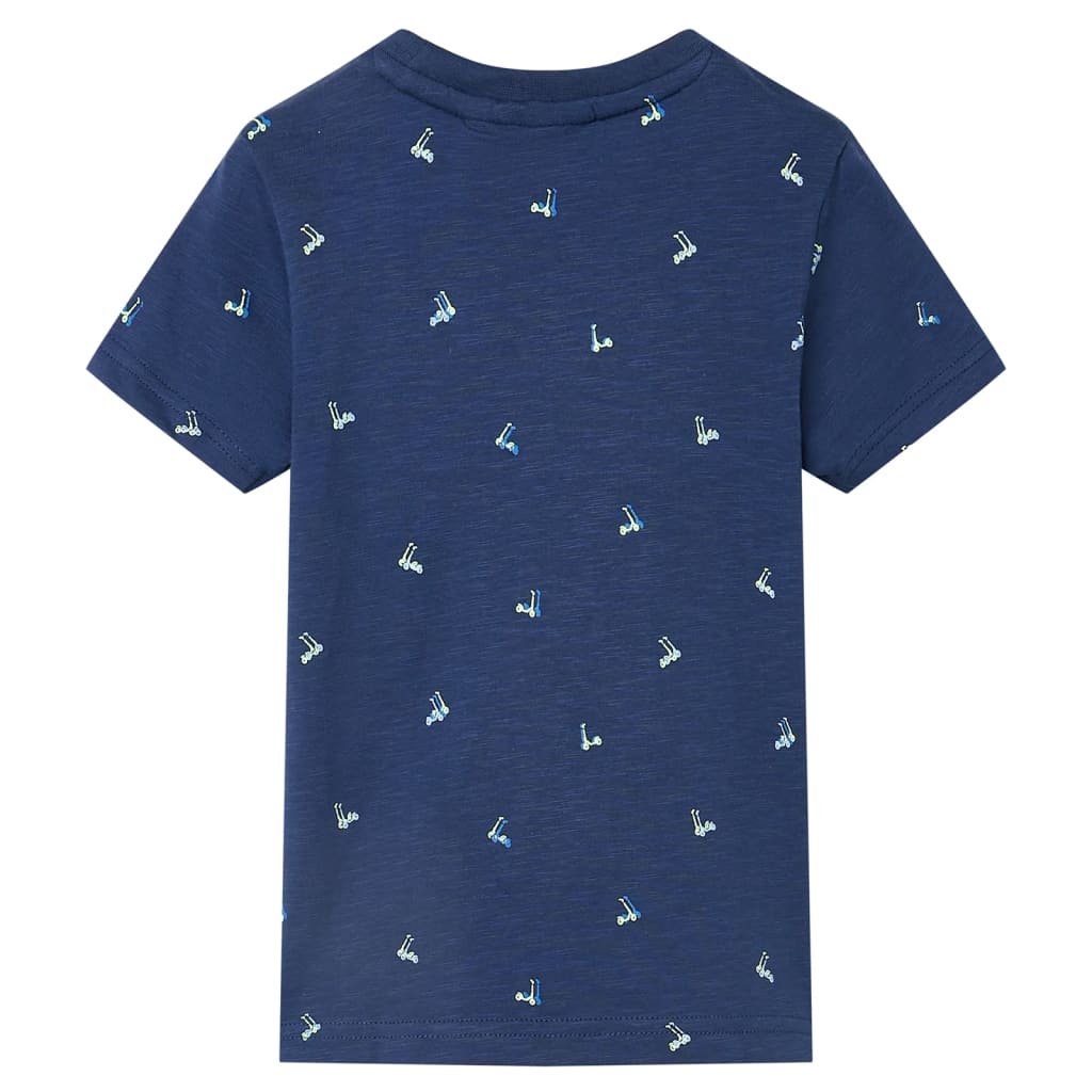 T-shirt pour enfants bleu foncé 92