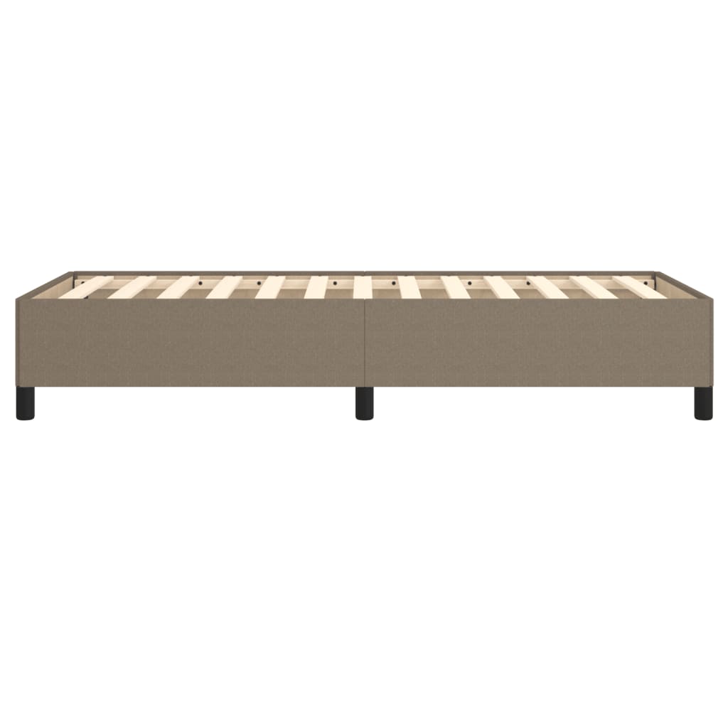 vidaXL Cadre de lit sans matelas taupe 90x200 cm tissu