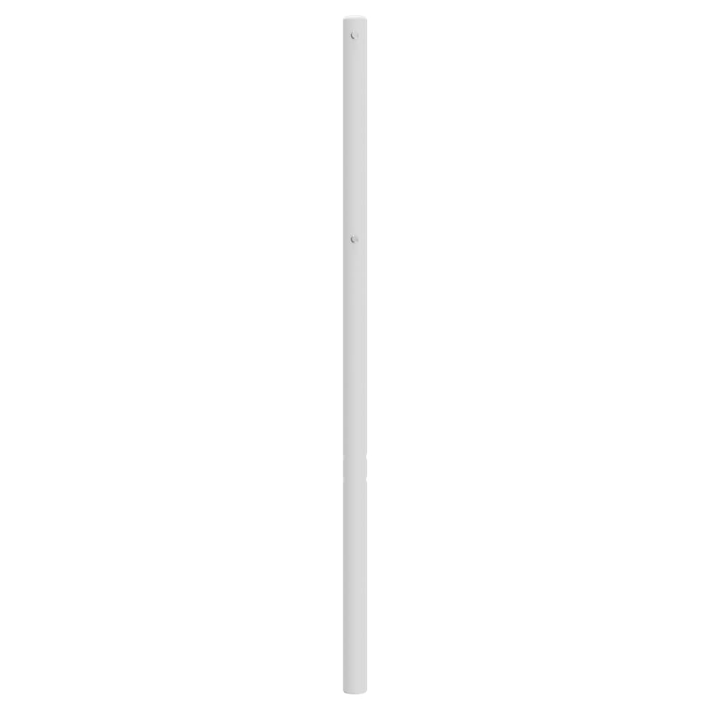 vidaXL Tête de lit métal blanc 193 cm