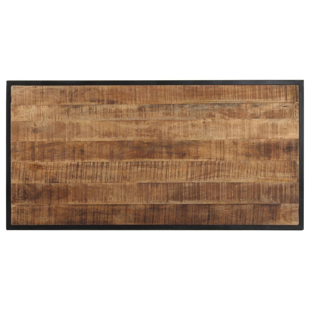 vidaXL Table à manger 120 cm Bois de manguier brut