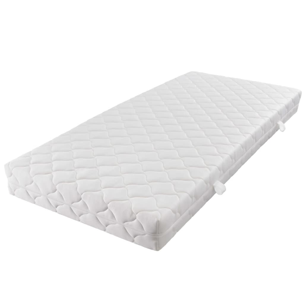 vidaXL Matelas avec housse lavable 200 x 160 x 17 cm