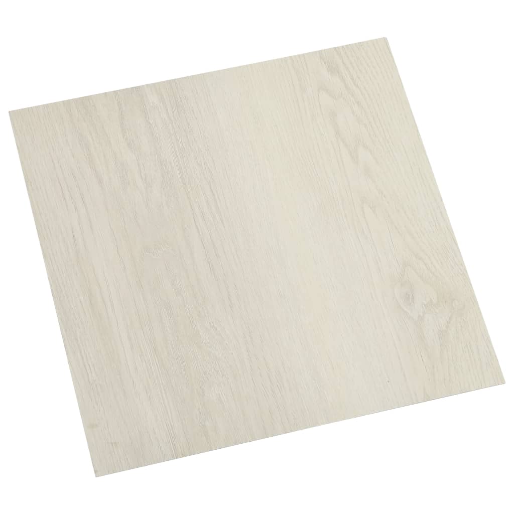 vidaXL Planches de plancher autoadhésives 55 pcs PVC 5,11 m² Beige