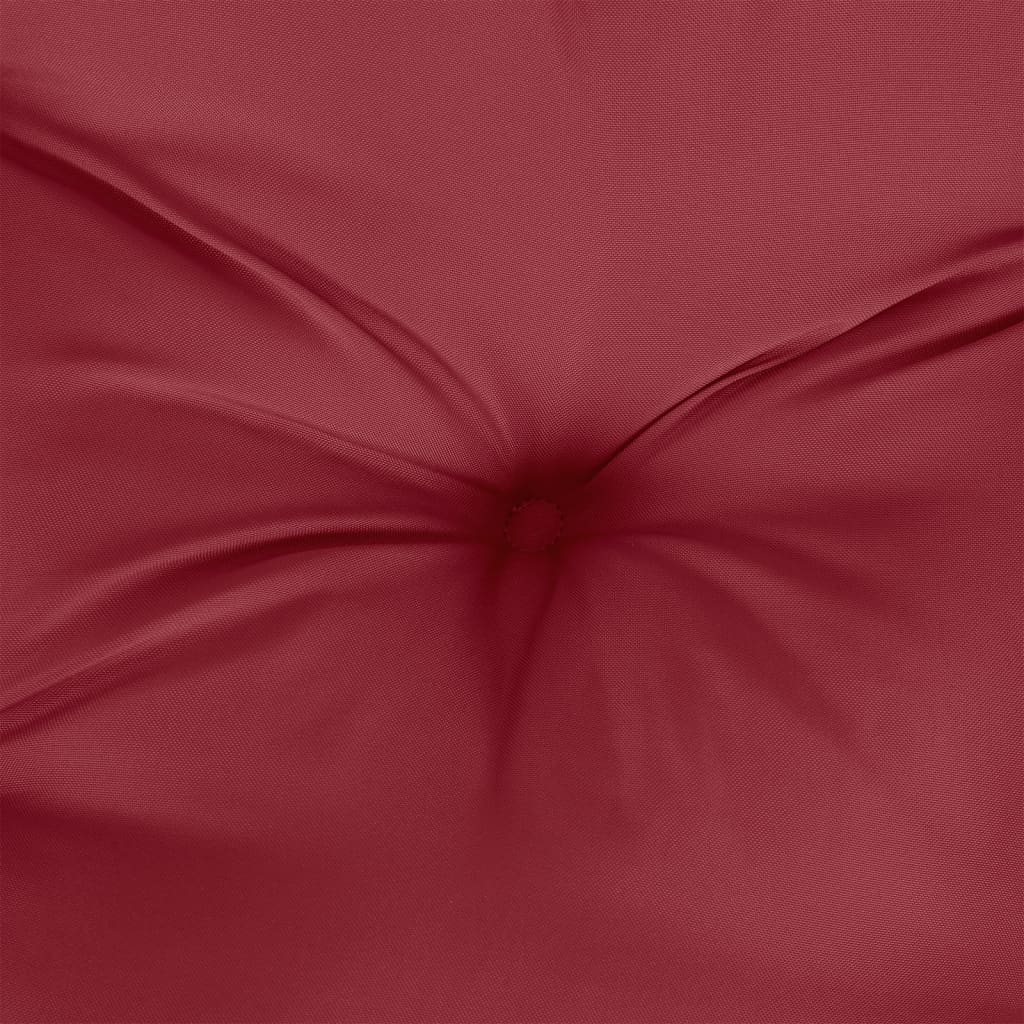 vidaXL Coussins de palette lot de 3 rouge bordeaux tissu