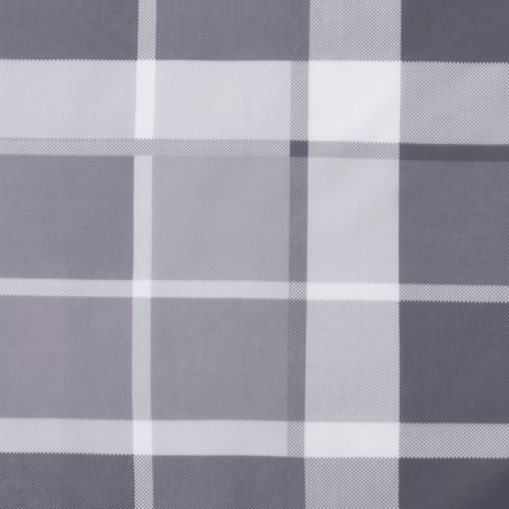 vidaXL Coussins de palette 5 pcs motif à carreaux gris tissu