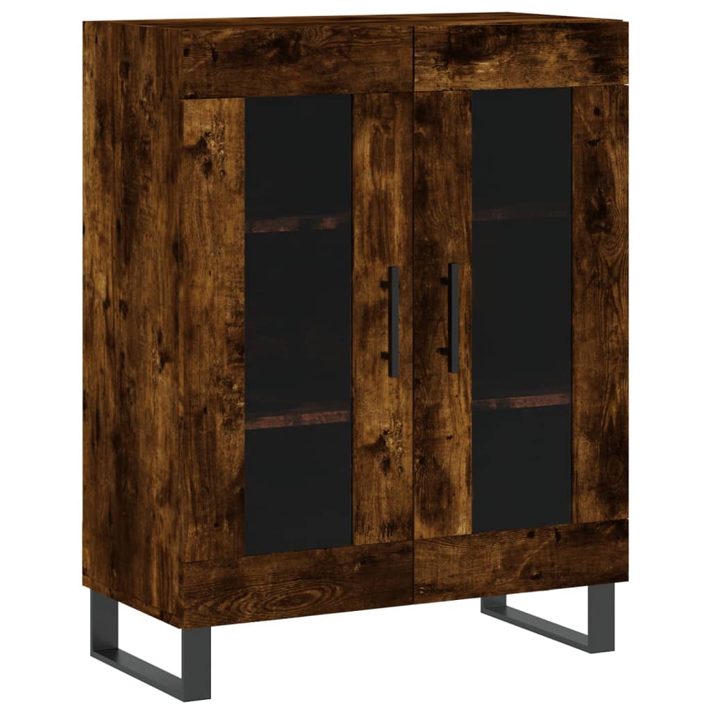 vidaXL Buffet chêne fumé 69,5x34x90 cm bois d'ingénierie