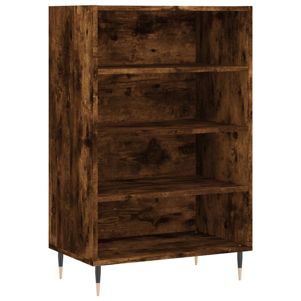 vidaXL Buffet haut chêne fumé 57x35x90 cm bois d'ingénierie