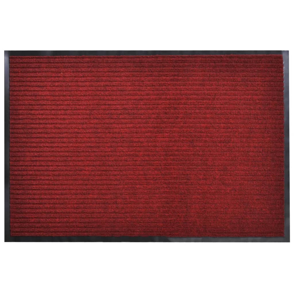 vidaXL Paillasson PVC Rouge 90 x 150 cm