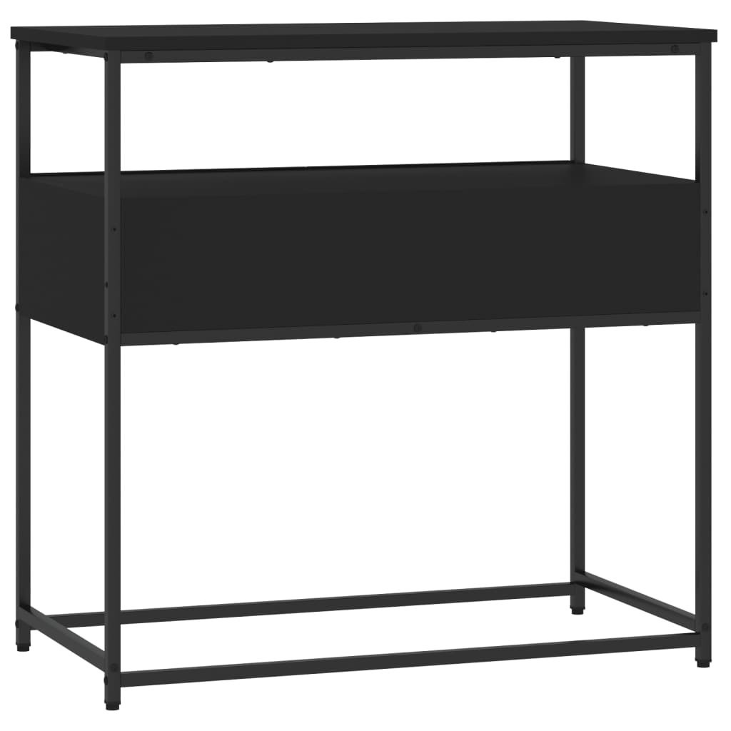 vidaXL Table console noir 75x40x75 cm bois d'ingénierie