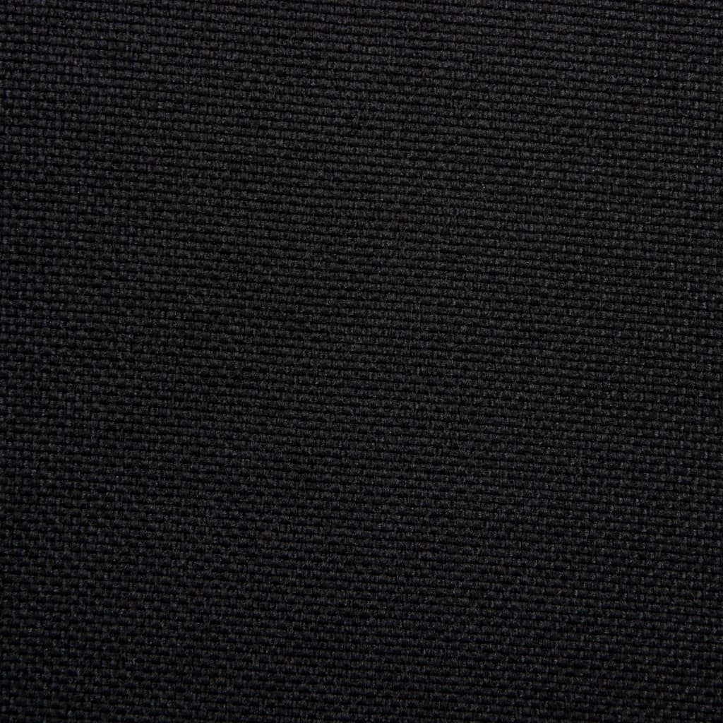 vidaXL Chaise pivotante de salle à manger Noir Tissu