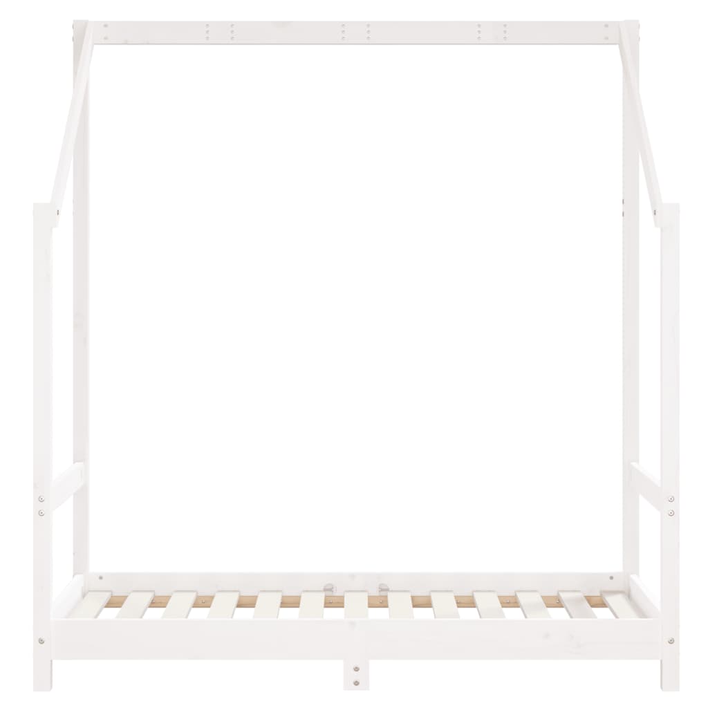 vidaXL Cadre de lit pour enfant blanc 2x(70x140) cm bois de pin massif