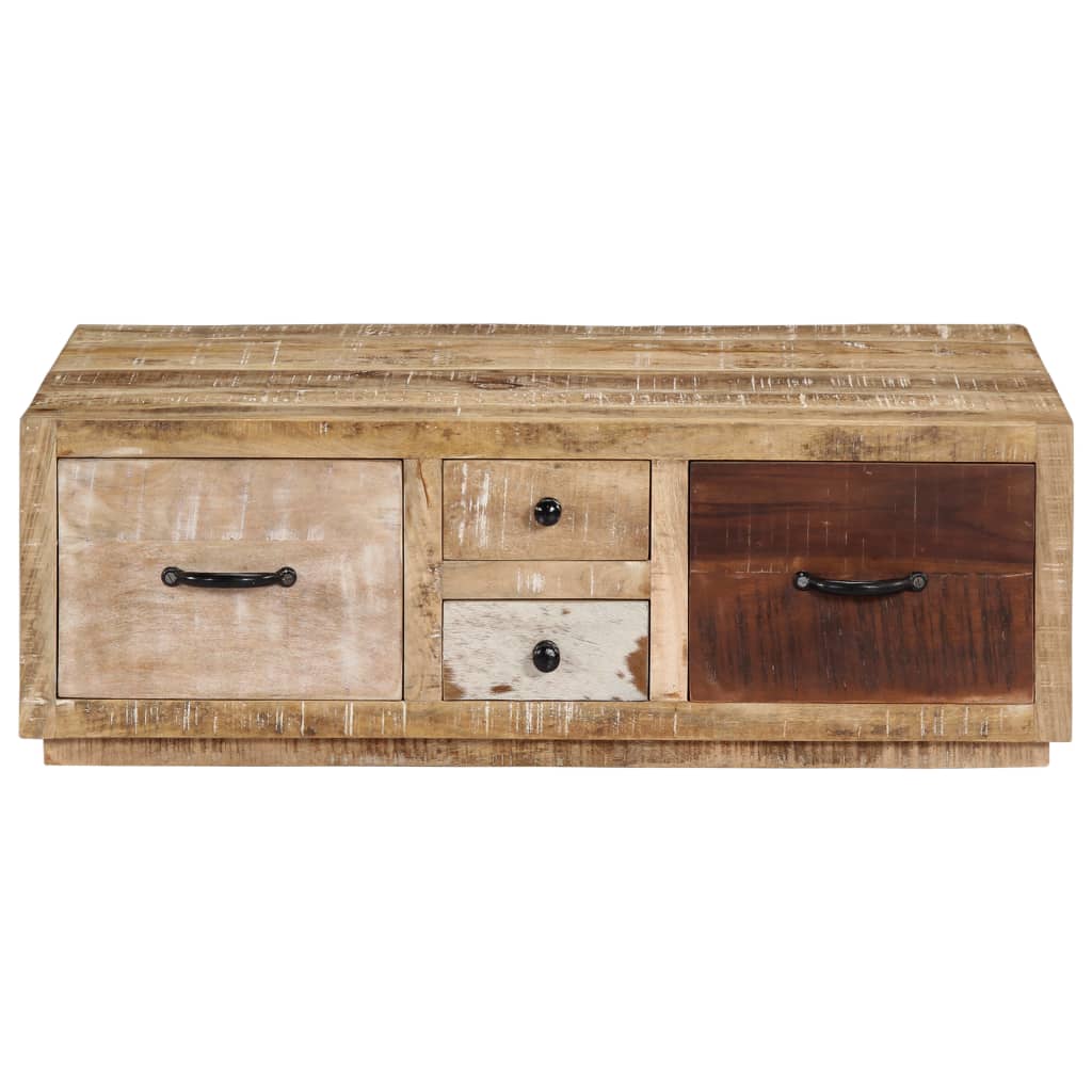 vidaXL Table basse 90x60x30 cm Bois de manguier massif