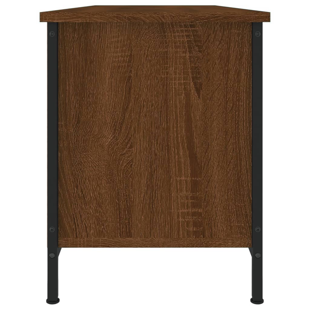 vidaXL Meuble TV chêne marron 102x35x45 cm bois d'ingénierie