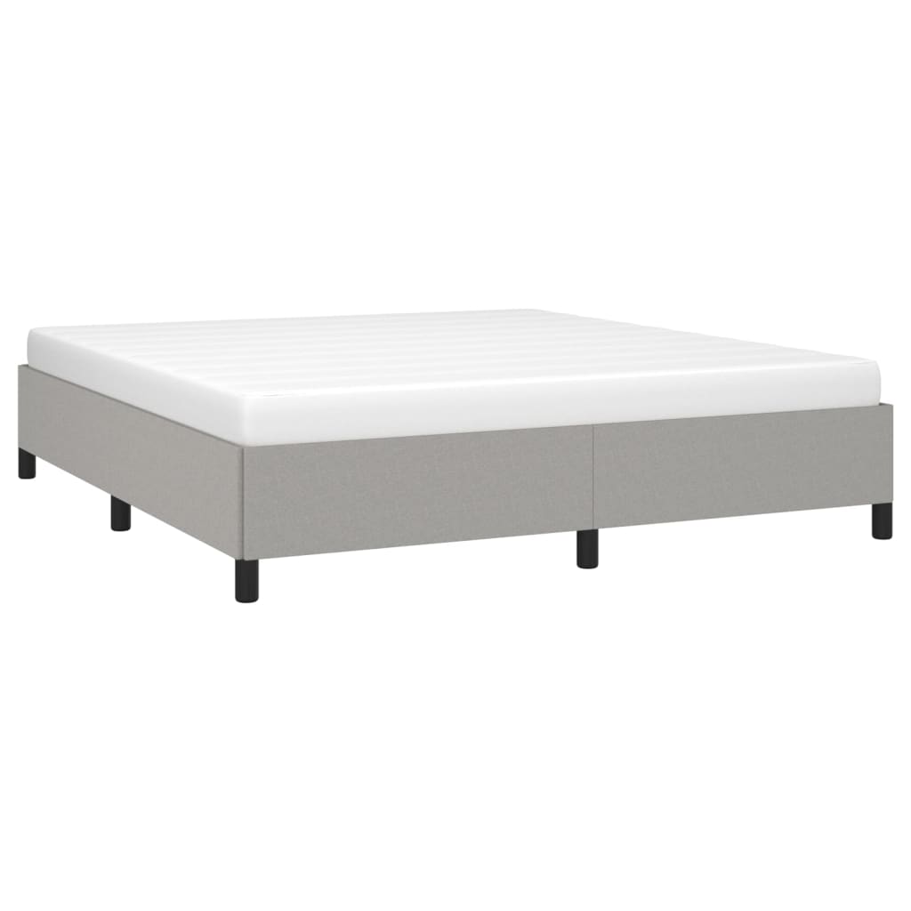 vidaXL Cadre de lit sans matelas gris clair 180x200 cm tissu