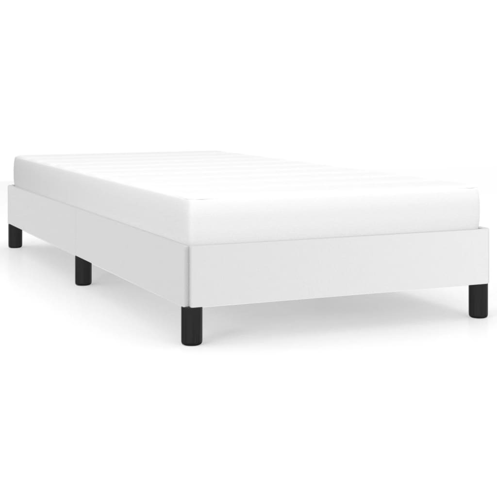 vidaXL Cadre de lit sans matelas blanc 90x190 cm similicuir