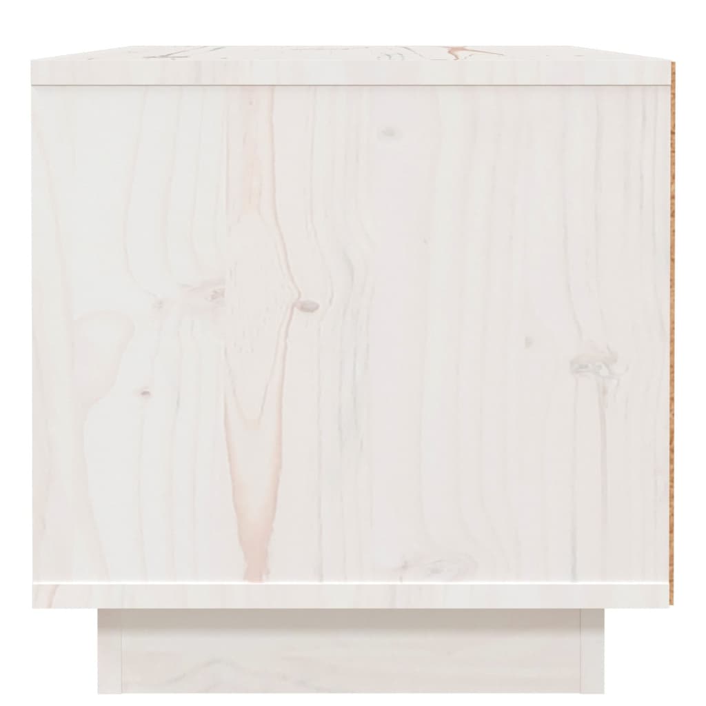 vidaXL Tables de chevet 2 pcs Blanc 40x34x35 cm Bois de pin massif