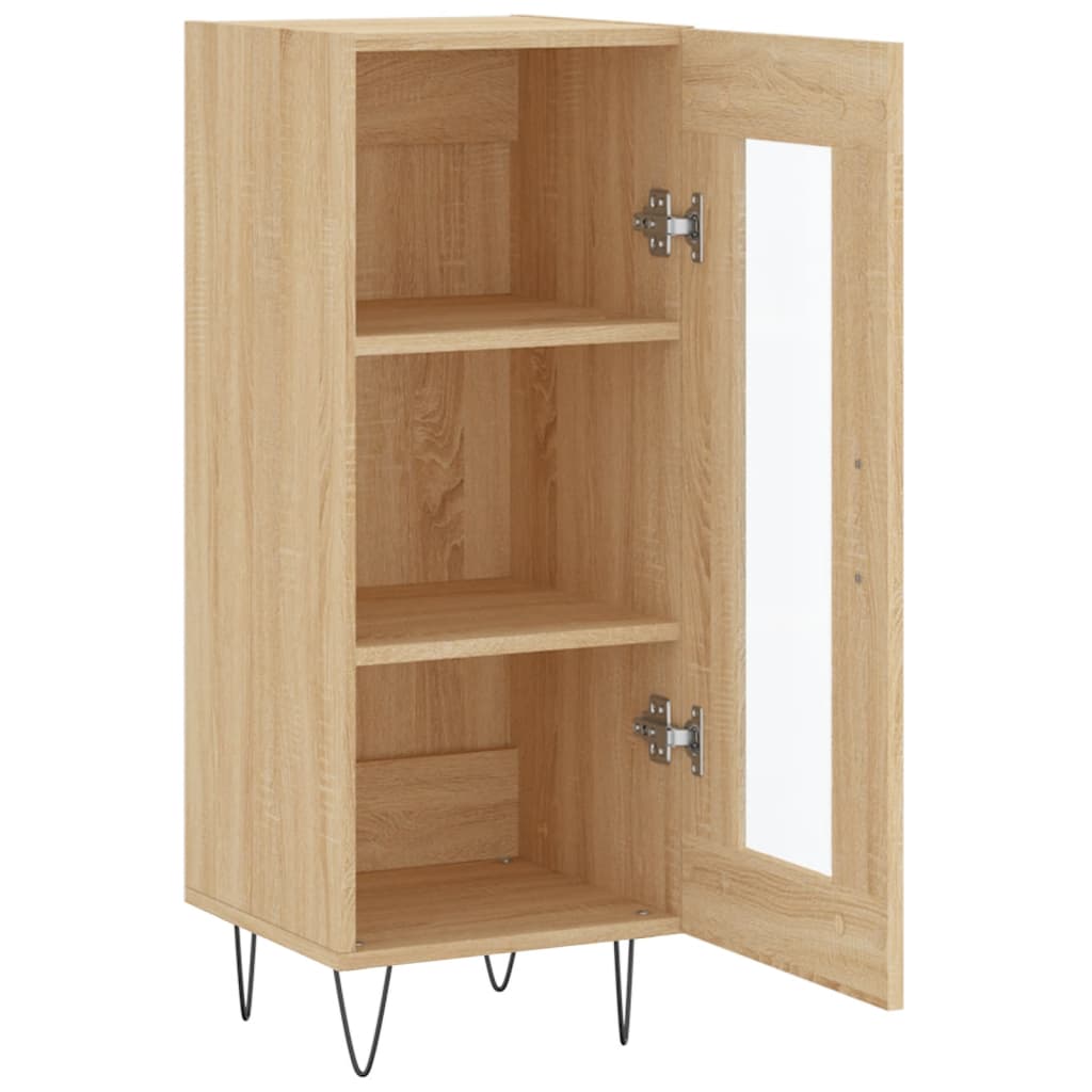 vidaXL Buffet Chêne sonoma 34,5x34x90 cm Bois d'ingénierie