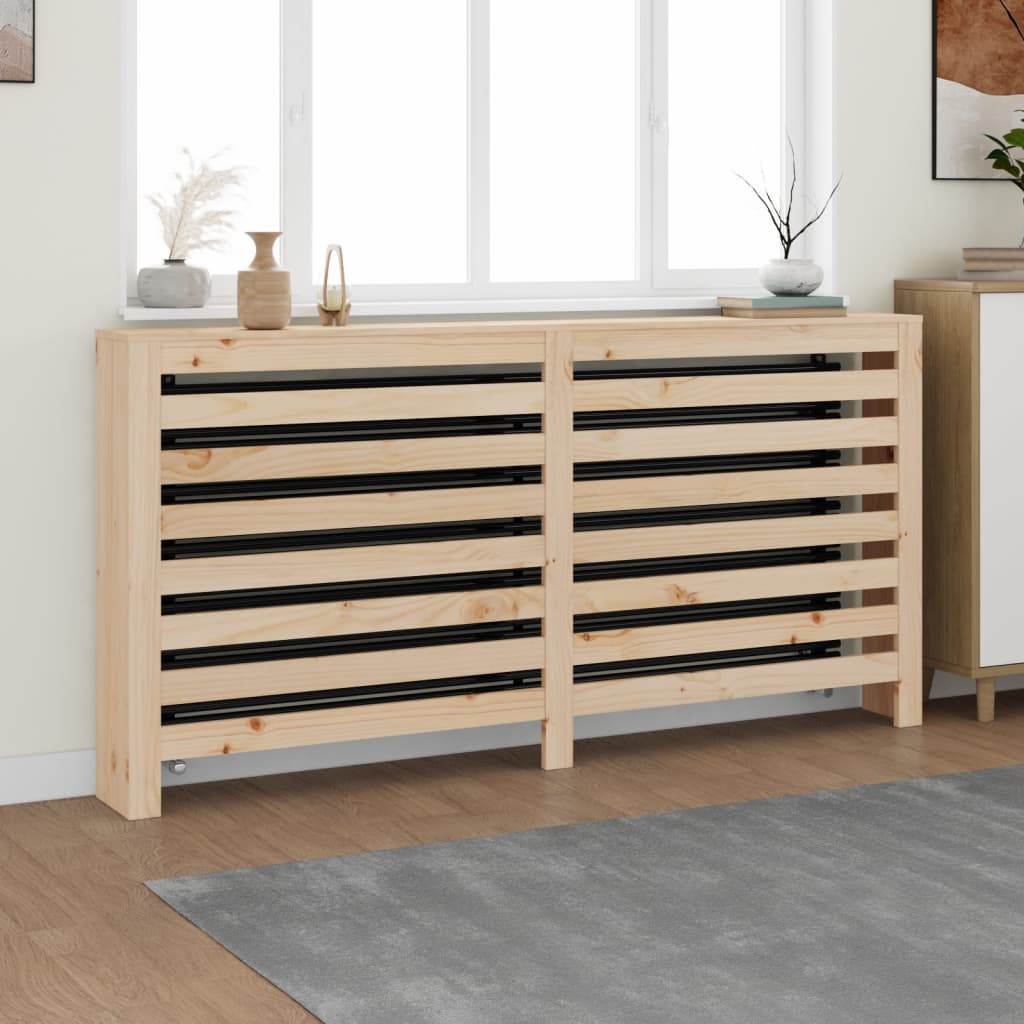 vidaXL Cache-radiateur 169x19x84 cm Bois massif de pin