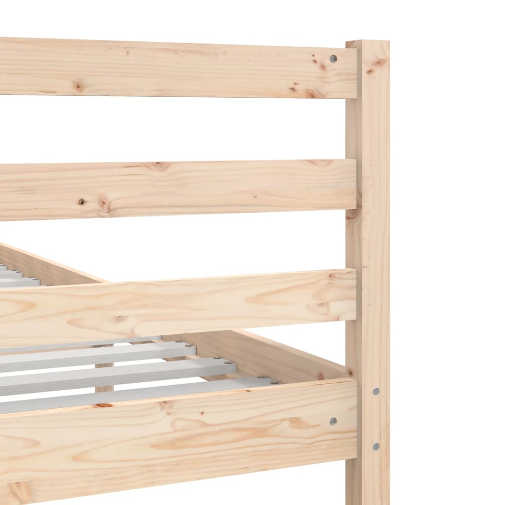 vidaXL Cadre de lit sans matelas 135x190 cm bois massif