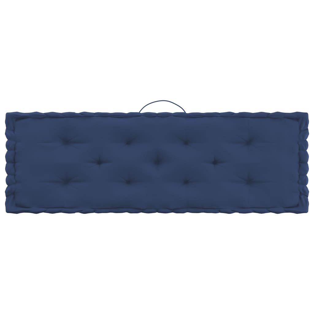 vidaXL Coussins de plancher de palette 5 pcs Bleu marine clair Coton