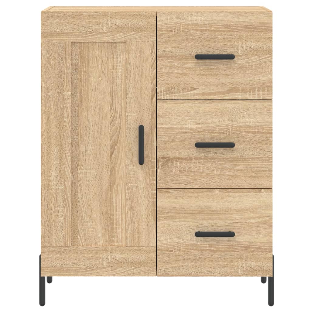 vidaXL Buffet haut Chêne sonoma 69,5x34x180 cm Bois d'ingénierie