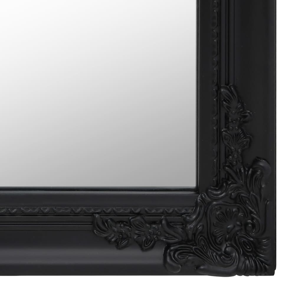 vidaXL Miroir sur pied Noir 45x180 cm