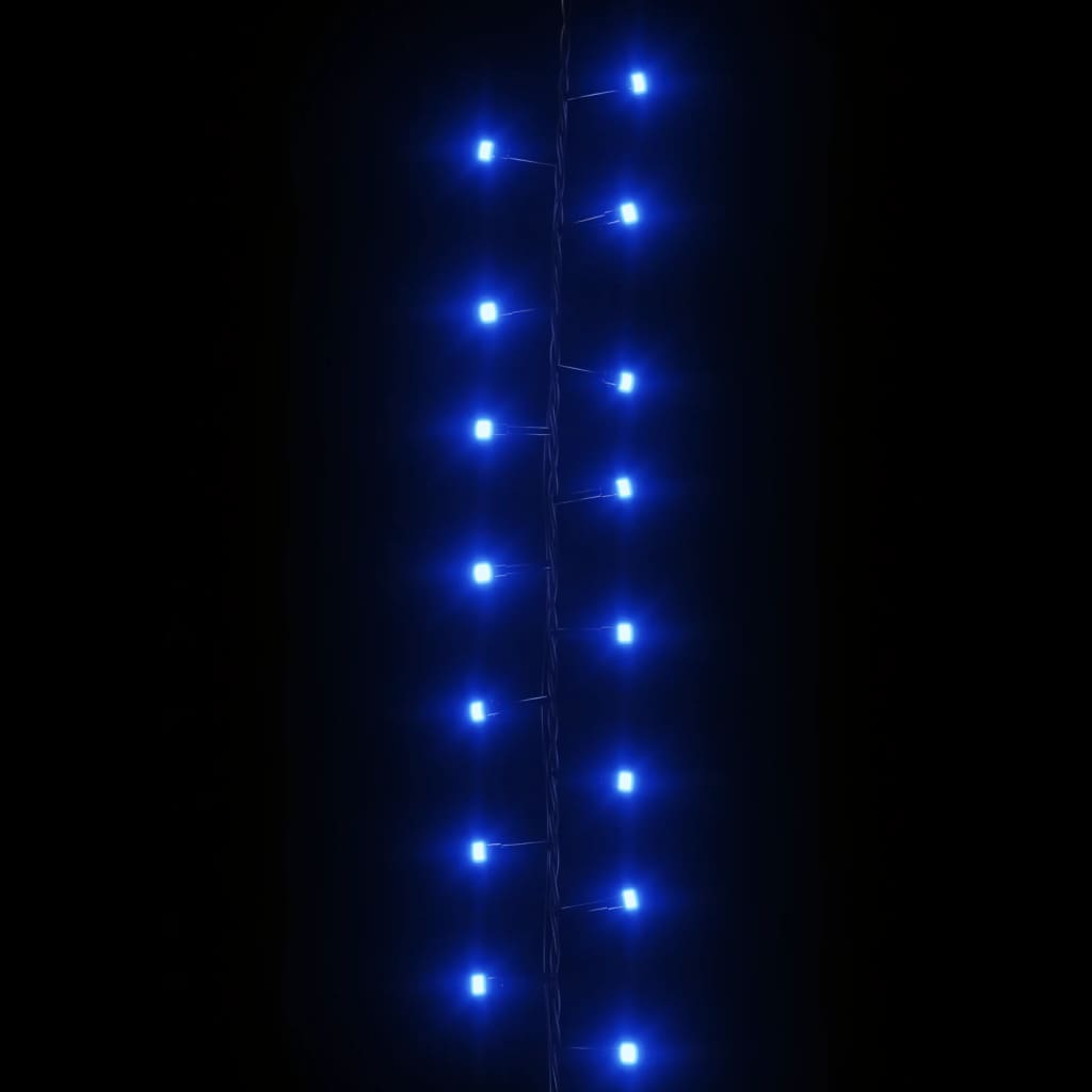 vidaXL Guirlande à LED compacte avec 2000 LED Bleues 45 m PVC