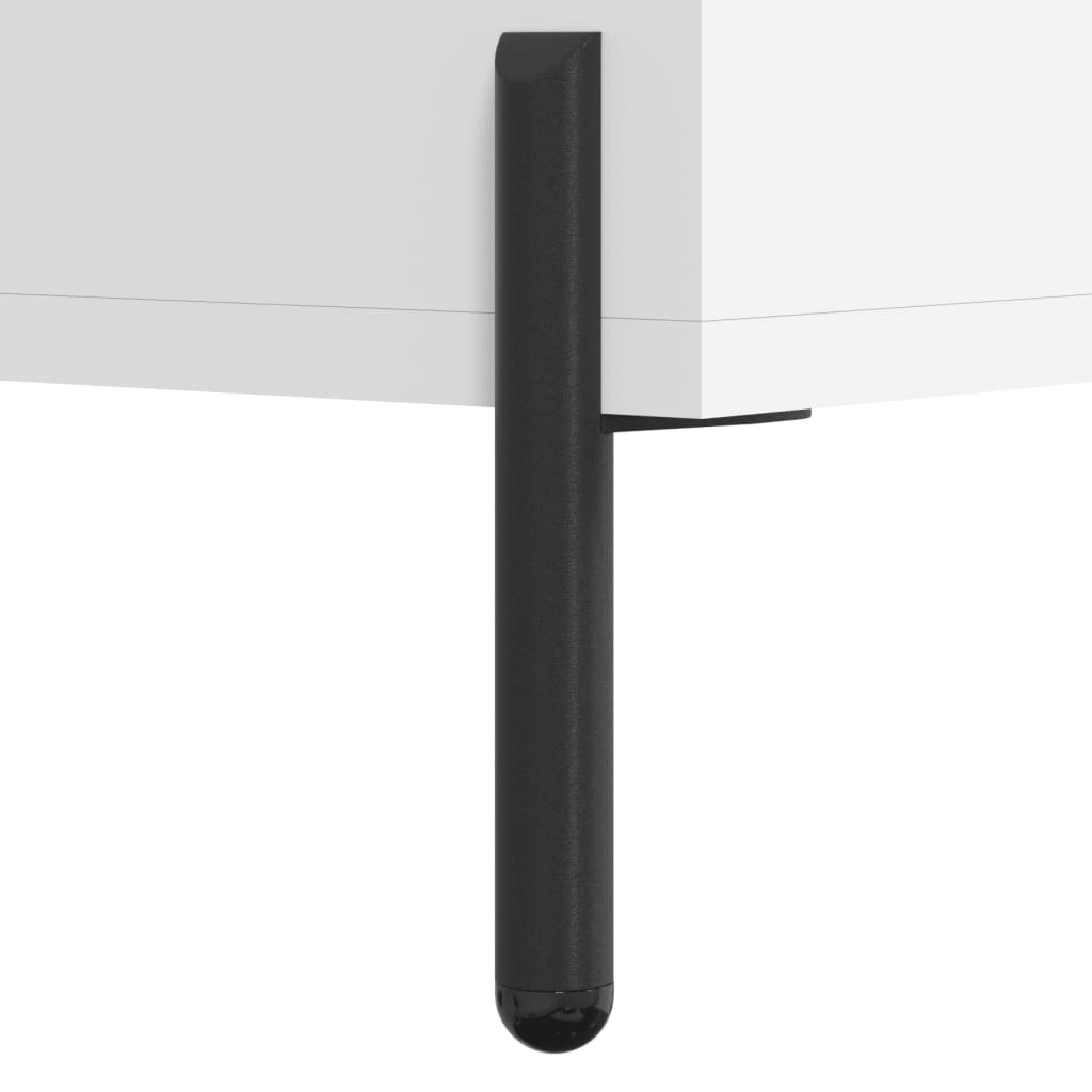 vidaXL Table de chevet blanc 40x40x66 cm bois d'ingénierie