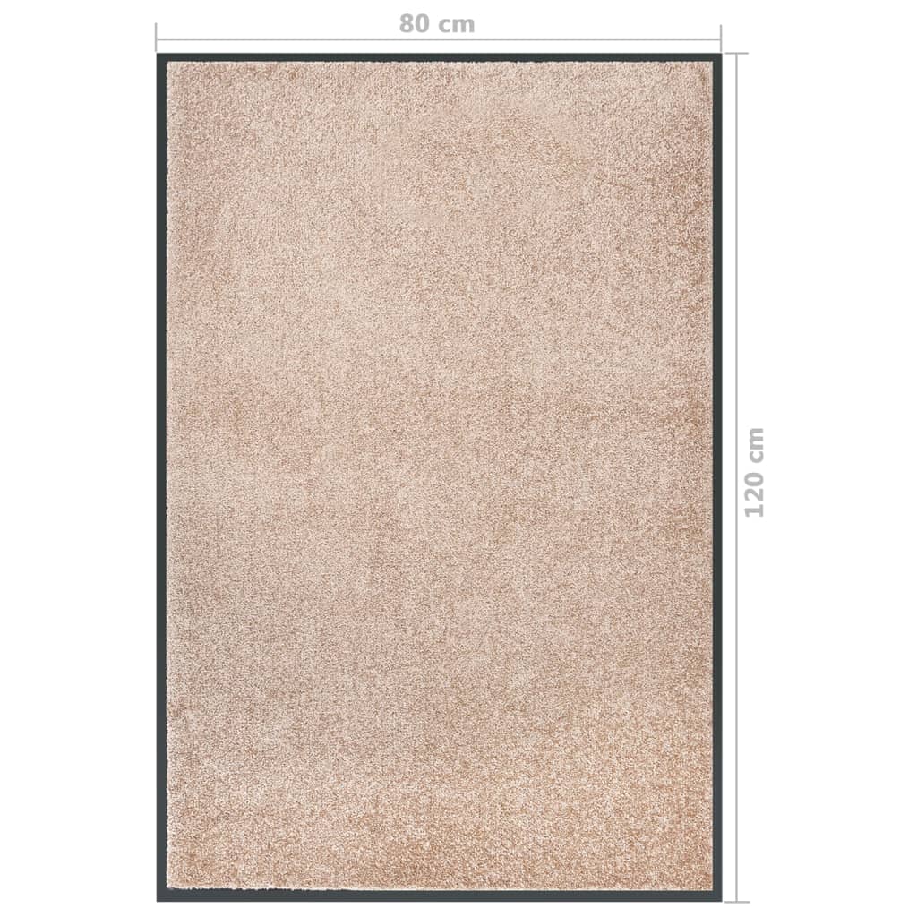 vidaXL Paillasson Beige 80x120 cm