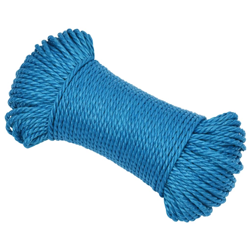 vidaXL Corde de travail Bleu 3 mm 25 m Polypropylène