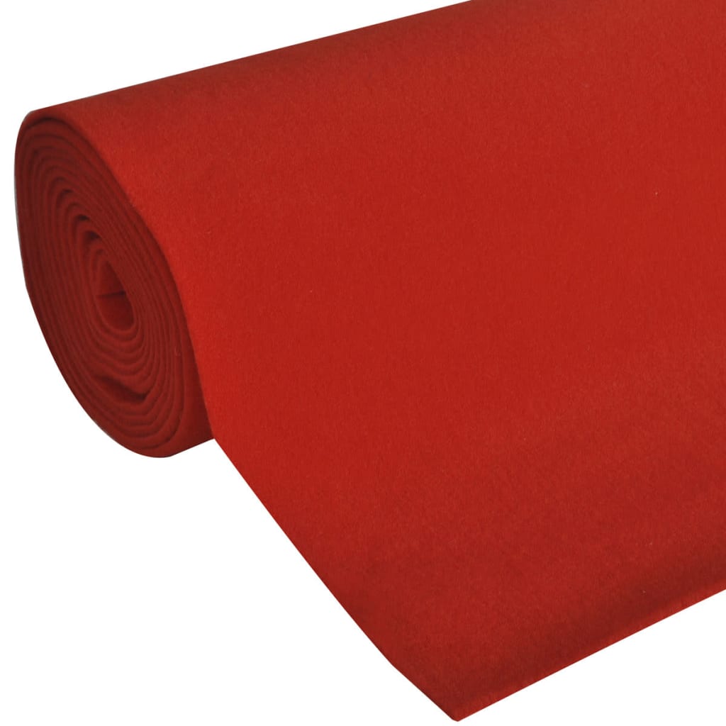 vidaXL Tapis rouge 1 x 5 m 400 g/m²