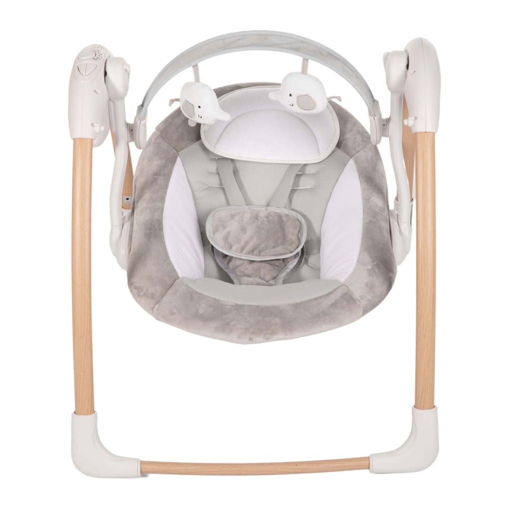 Bo Jungle Transat pour bébé portable Dolphy Naturel et blanc pur