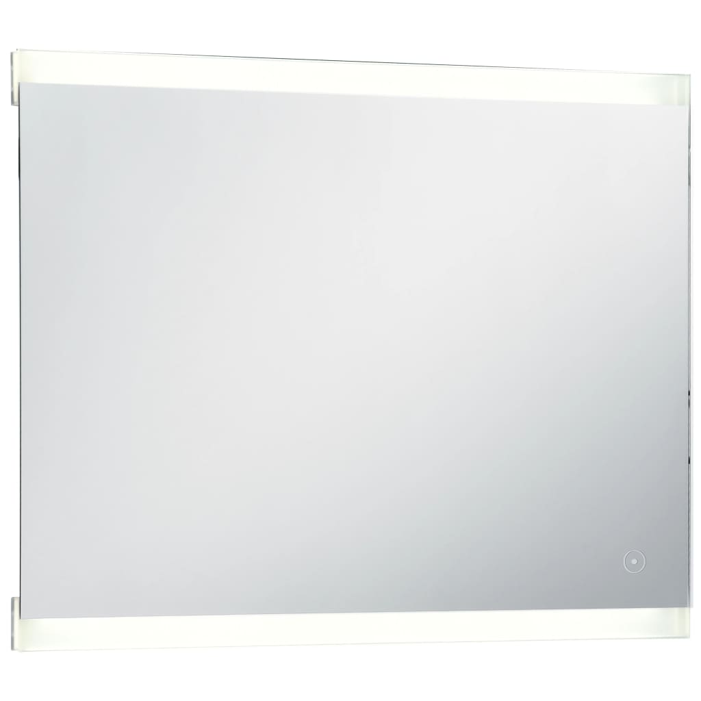 vidaXL Miroir mural à LED de salle de bain et capteur tactile 80x60 cm