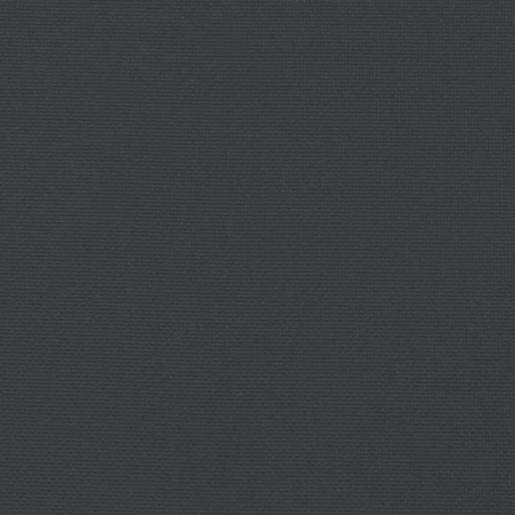 vidaXL Coussin de banc de jardin noir 150x50x3 cm tissu oxford