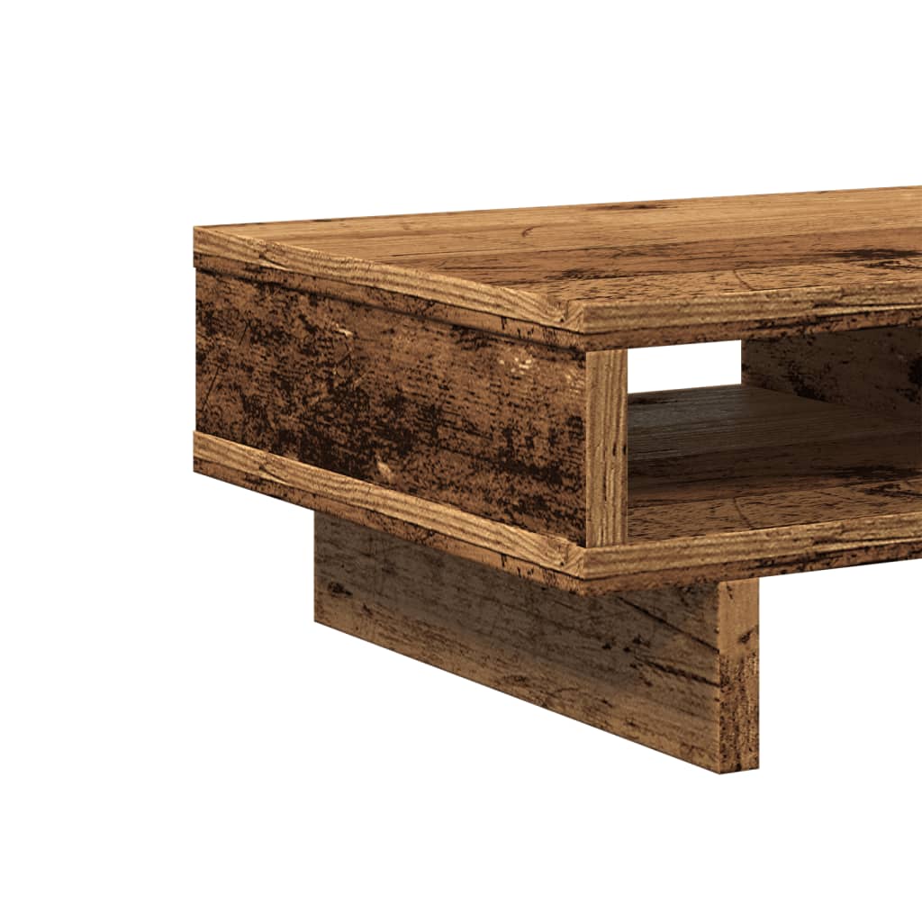 vidaXL Support de moniteur vieux bois 50x27x15 cm bois d'ingénierie