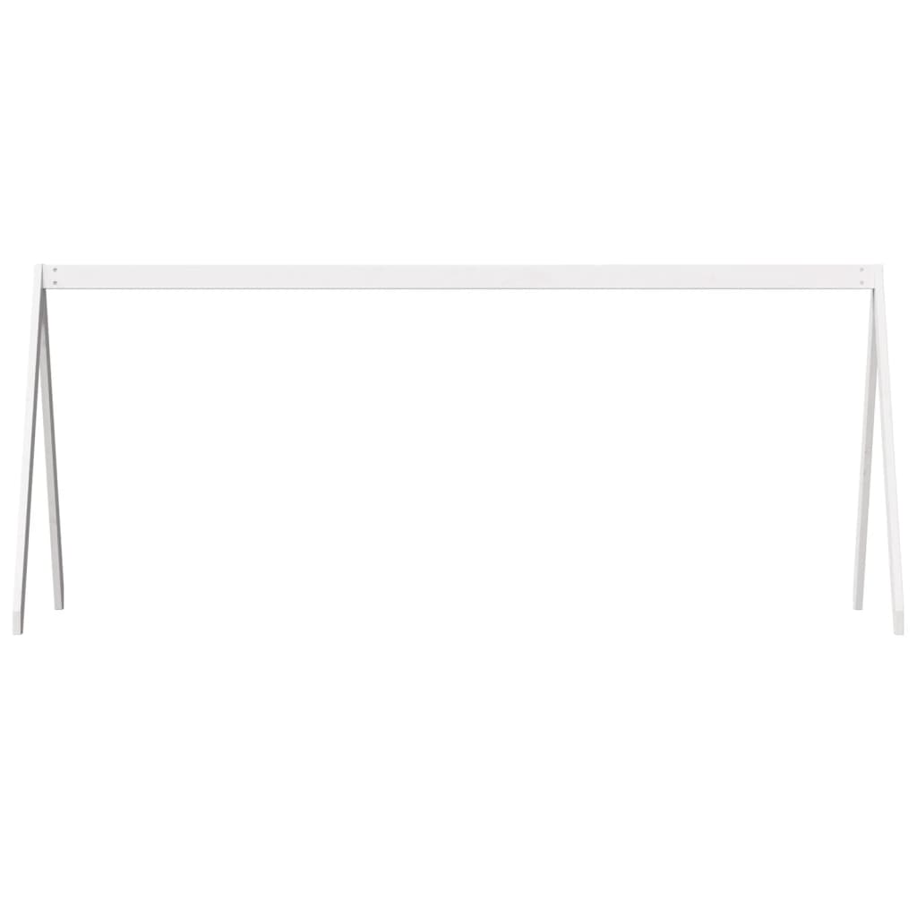 vidaXL Toit de lit pour enfants blanc 199x80,5x88cm bois de pin massif