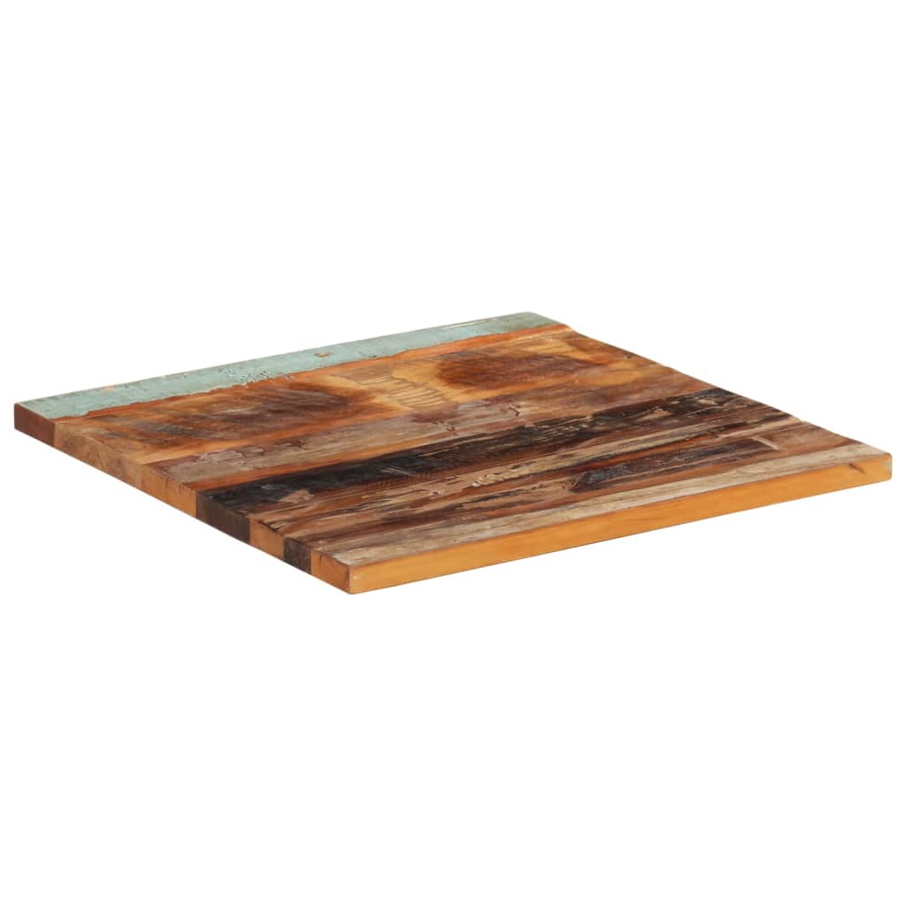 vidaXL Dessus de table carré 60x60 cm 25-27 mm Bois de récupération